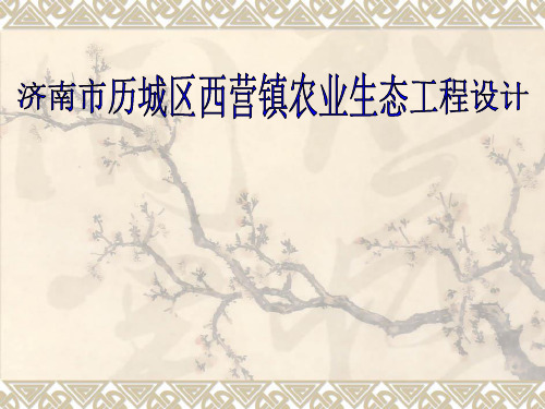 济南市历城区西营镇农业生态工程设计