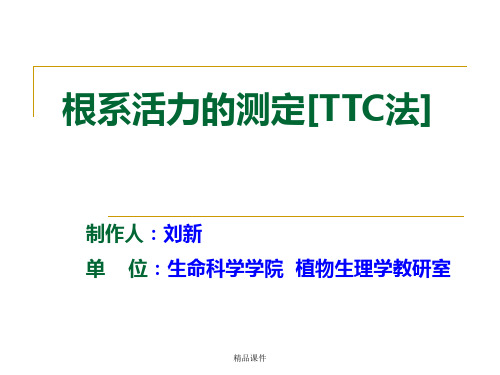 根系活力的测定[TTC法]