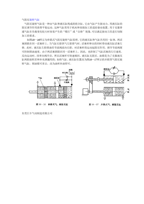 气阻尼旋转气缸