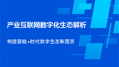 产业互联网数字化生态解析