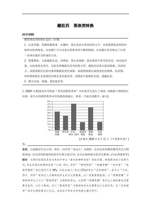 2020高考语文浙江专用版大二轮讲义：专题一 语言表达 训练五 题组四 Word版含解析