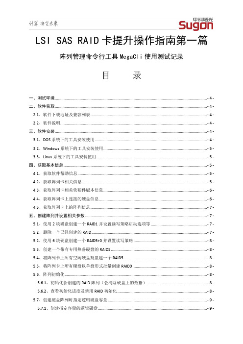 LSI SAS RAID卡提升操作指南第一篇