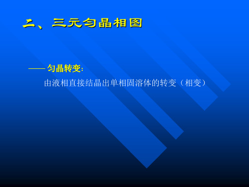 三元匀晶相图(东南大学材料科学基础)