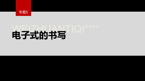 【高一化学】第二单元 微专题七 电子式的书写