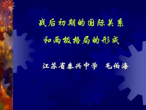 两极格局学习教育PPT课件