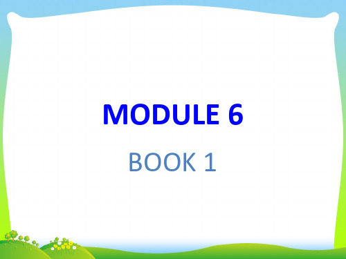 高考英语一轮复习：book 1 module 6 (共37张PPT)