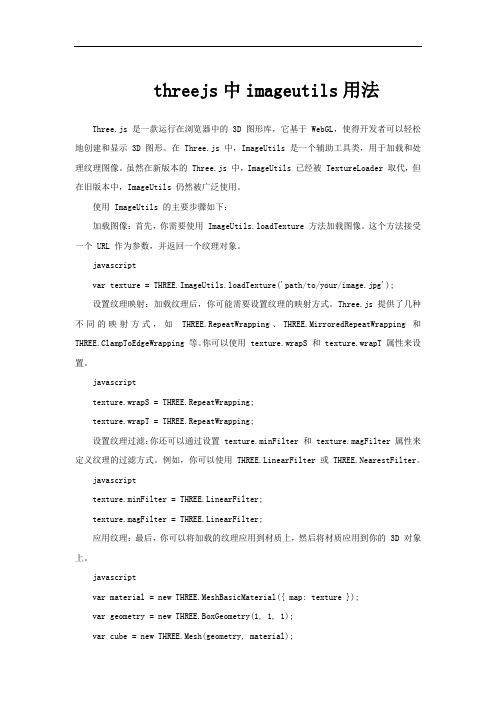 threejs中imageutils用法