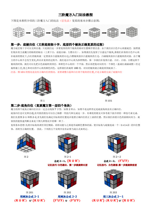 三阶魔方入门玩法教程