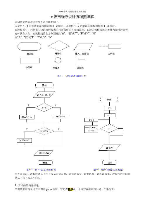 c语言程序设计流程图详解