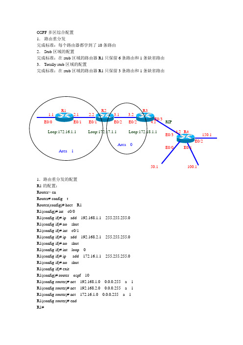 第9_OSPF多区综合配置