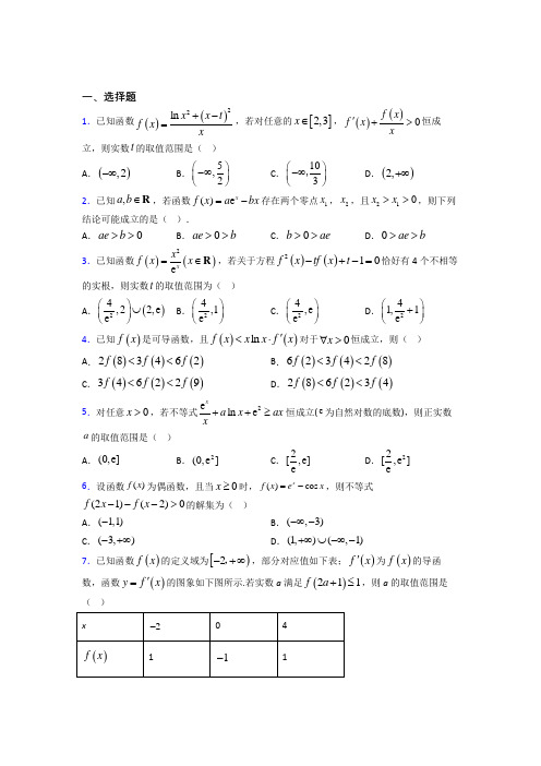 (常考题)北师大版高中数学选修1-1第四章《导数应用》测试题(含答案解析)(4)