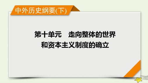 新高考2023版高考历史一轮总复习第10单元第29讲欧洲的思想解放运动课件(共47张PPT)