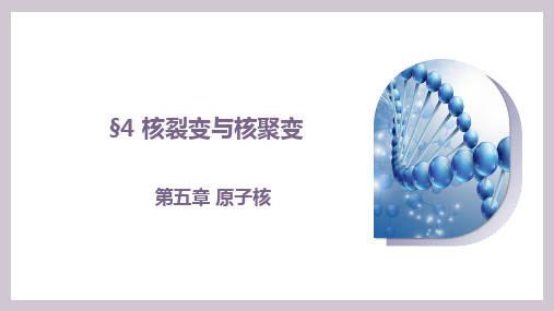 核裂变与核聚变-2023-2024学年高二物理集体备课课件(人教版2019选择性必修第三册)