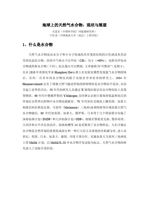 地球上的天然气水合物