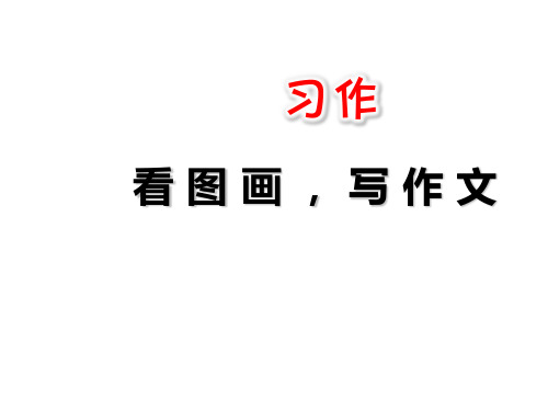 三年级下册(2018部编)习作：看图画,写作文  课件(12张PPT)