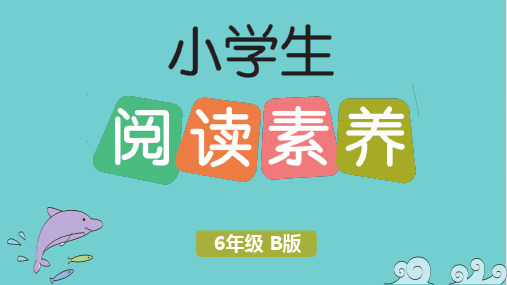 六年级下册语文习题类文阅读民风民俗人教份2  PPT课件