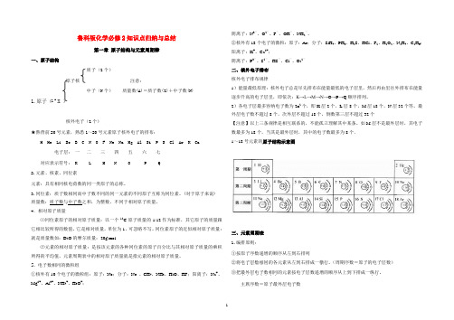 鲁科版化学必修2知识点