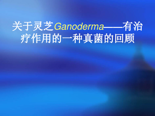 关于灵芝Ganoderma—有治疗作用的一种真菌的回顾