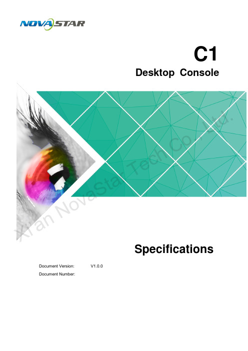 诺瓦科技LED视频控台C1规格书英文版