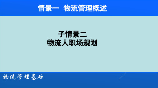 《物流管理基础》电子教案 情景1子情境二 - 副本