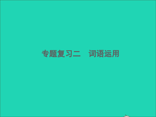 2022春七年级语文下册期末专题复习二词语运用习题课件新人教版