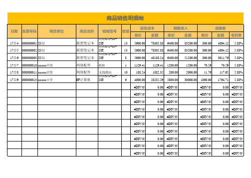 商品销售明细帐(带公式)1