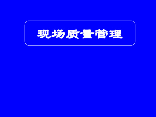 OBA现场质量管理(ppt83)