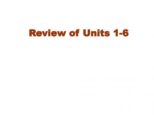 初一英语上学期units-1-6(新编201908)