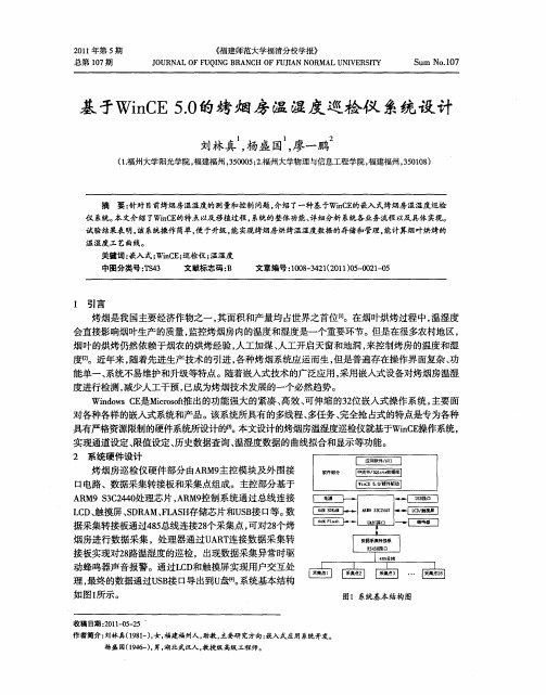 基于WinCE5.0的烤烟房温湿度巡检仪系统设计