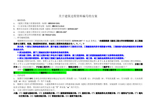 建筑工程过程全资料编号要求