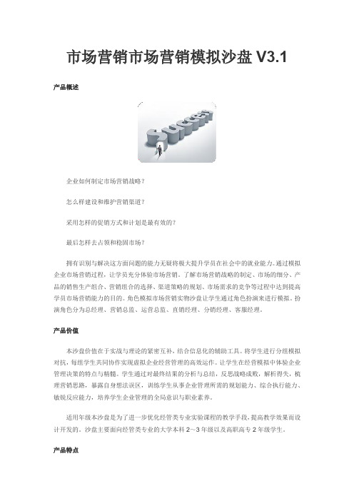 市场营销市场营销模拟沙盘V3.1