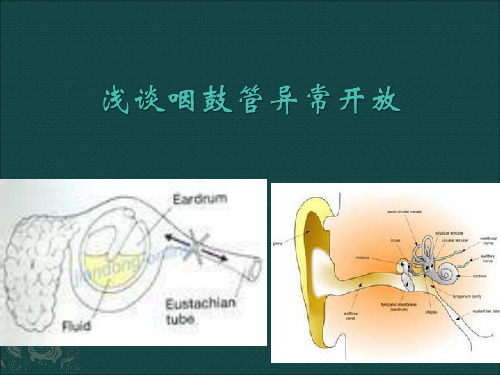 咽鼓管异常开放