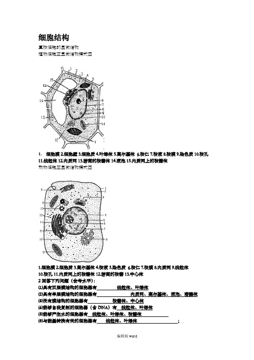 细胞结构图