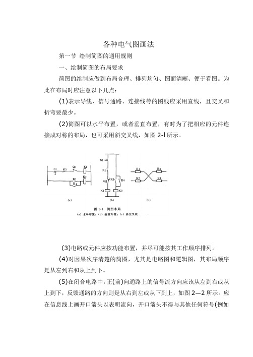 各种电气图画法