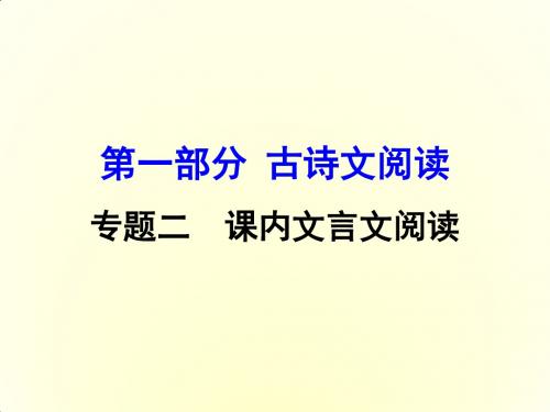 广西省2016届中考面对面语文(人教版)复习课件 第22篇