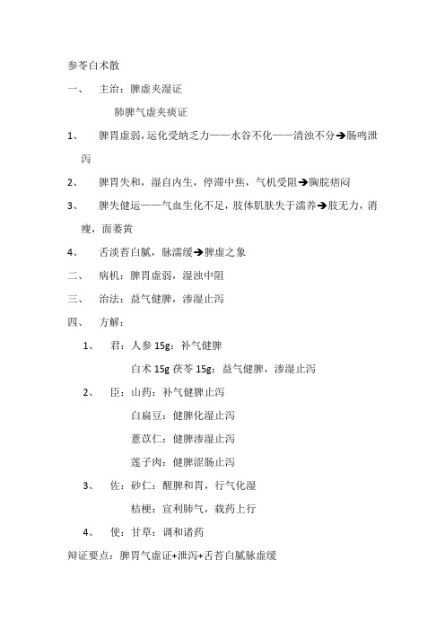 参苓白术散