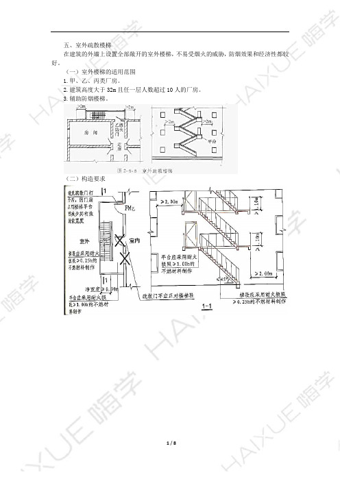 一级消防工程师 消防安全技术实务 新教材精讲 第二篇 (8)安全疏散2