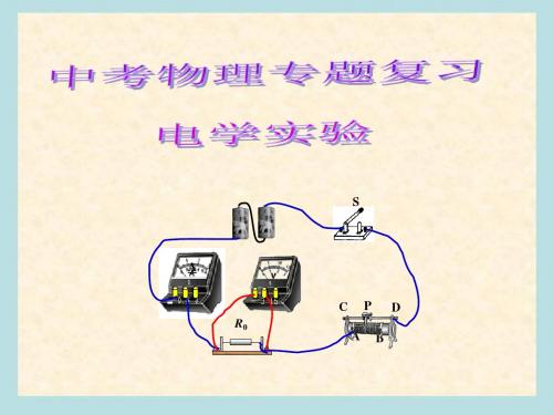 中考物理总复习电学实验专题(ppt课件.