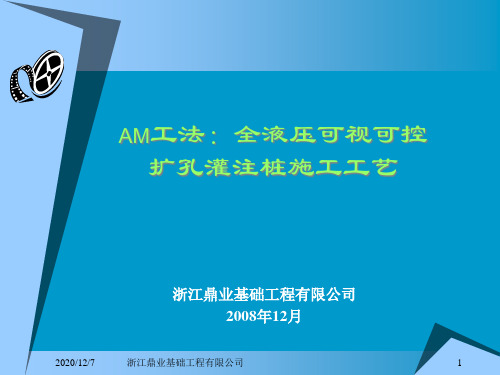 AM工法扩孔灌注桩及HPE插入法施工工艺(1)