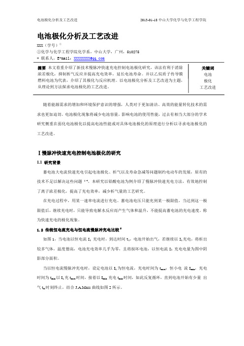 中大化院电化学期末论文