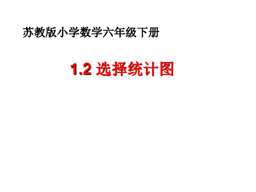 六年级数学下册苏教版1.2选择统计图课件(共18张PPT)