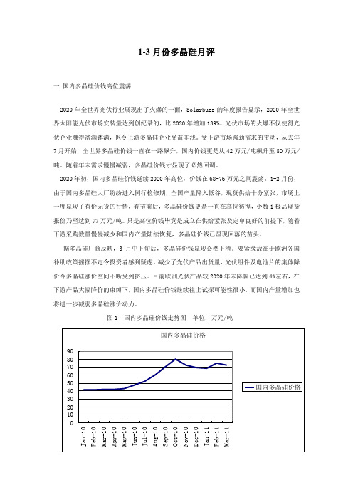 13月份多晶硅月评