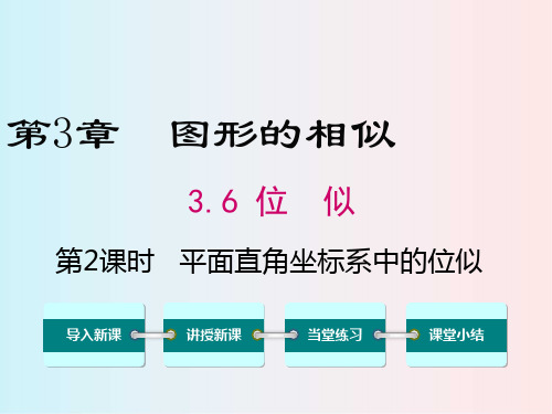 2020湘教版九年级数学上册 3.6 第2课时 平面直角坐标系中的位似