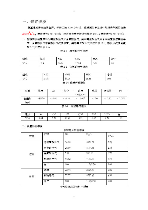 硫磺装置流程