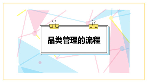 知识点0-3：品类管理的流程