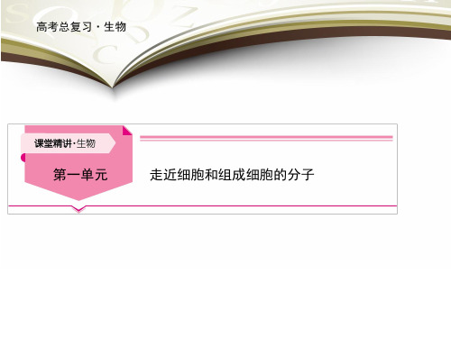 2019届一轮复习人教版 1.1走近细胞 课件