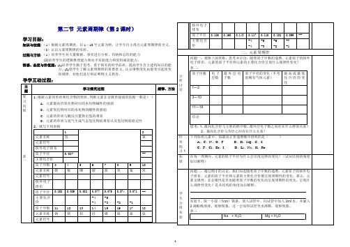 高中获奖优质课元素周期律学案 (3).doc