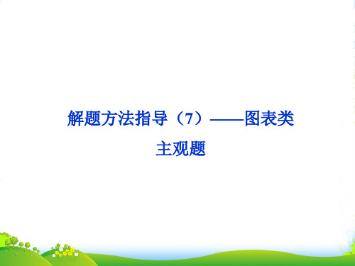 高考政治一轮复习 解题方法指导(7)图表类主观题课件 新人教