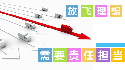 放飞理想需要责任担当主题班会PPT模版