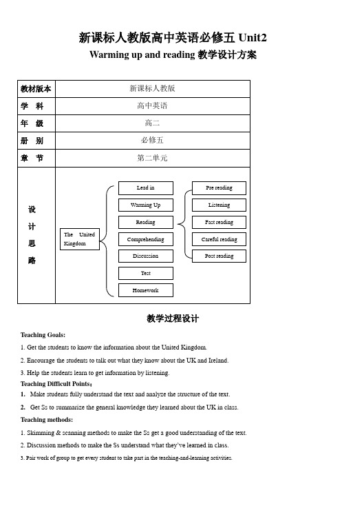 新课标人教版高中英语必修五Unit2